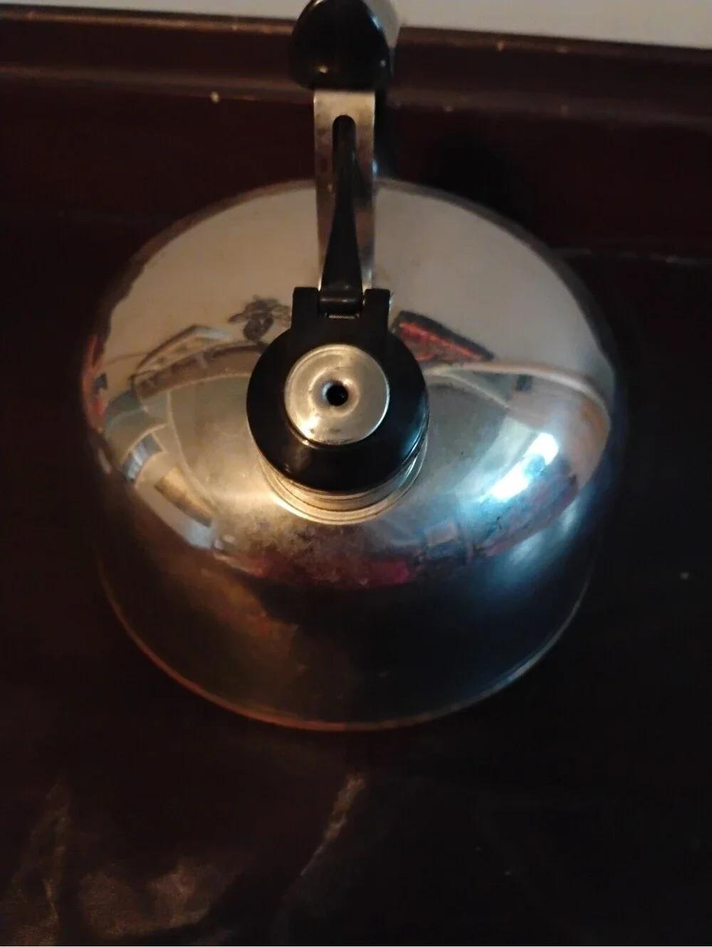 Vintage Paul Revere Ware Copper Bottom Whistling Tea Kettle Stainless Steel